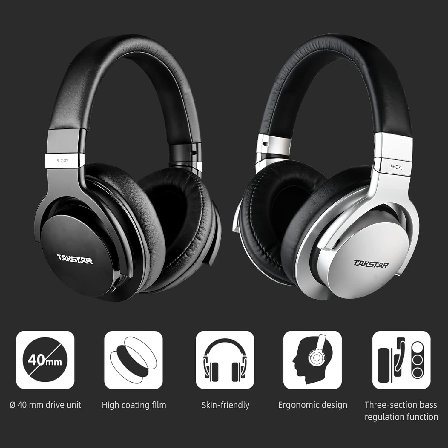ORANGLES Best Headset For Studio Dual Purpose Enclosed Recording Monitor - angled perspective - Image 4 of 4 | excellent for daily use | New York | Free Shipping ORANGLES