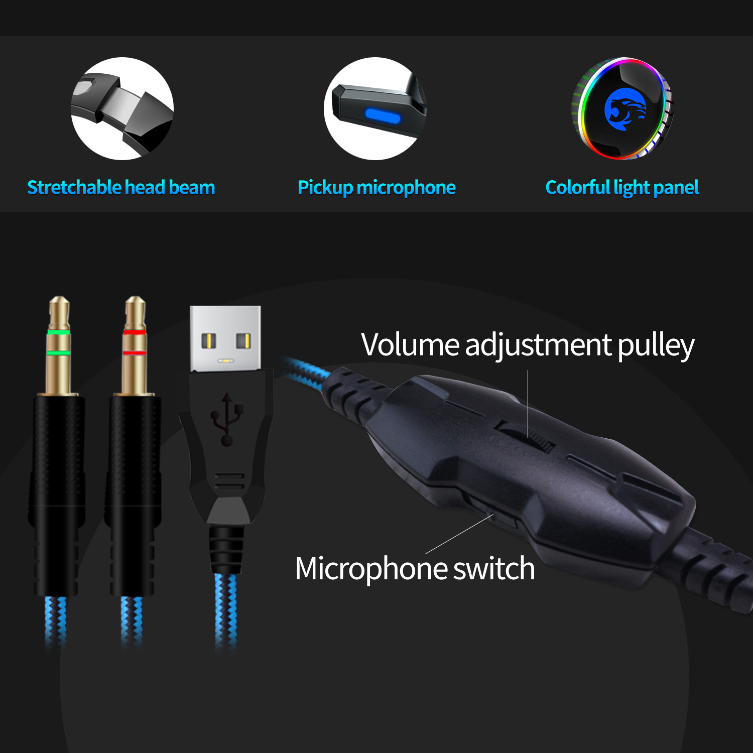ORANGLES Sennheiser Gaming Headset A60 7.1 Channel For PC PS4 Xbox One - angled perspective - Image 4 of 5 | excellent for daily use | New York | Free Shipping ORANGLES