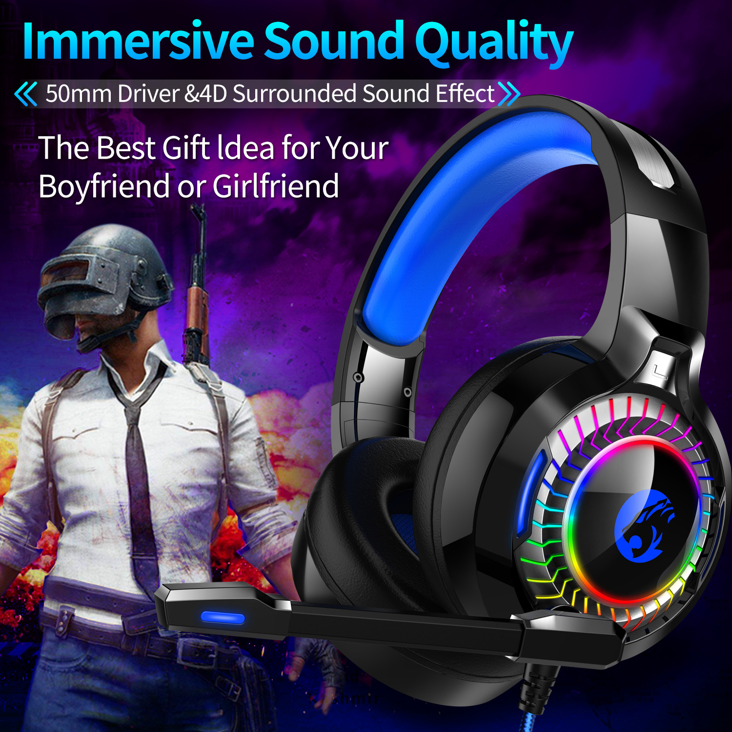 ORANGLES Sennheiser Gaming Headset A60 7.1 Channel For PC PS4 Xbox One - full product showcase - Image 5 of 5 | suitable for professionals | Florida | Free Shipping ORANGLES