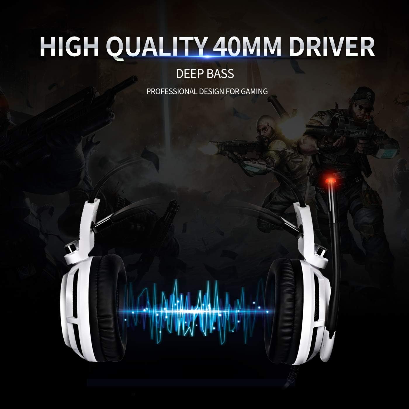 ORANGLES Best Gaming Headsets Under 150 Somic G941 Surround Sound Mic - detailed closeup view - Image 3 of 3 | great for travel | Texas | Free Shipping ORANGLES