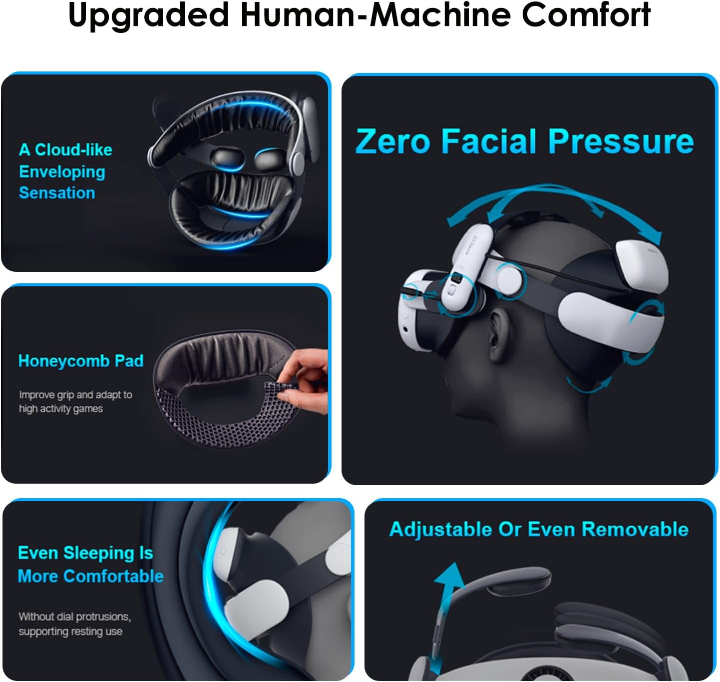 ORANGLES VR Glasses Multi Angle Adjustable Head Wear - full product showcase - displaying specifications - Image 5 of 6 | adapts to any space | VR Glasses Multi Angle Adjustable Head Wear deal New Jersey | Free Shipping ORANGLES