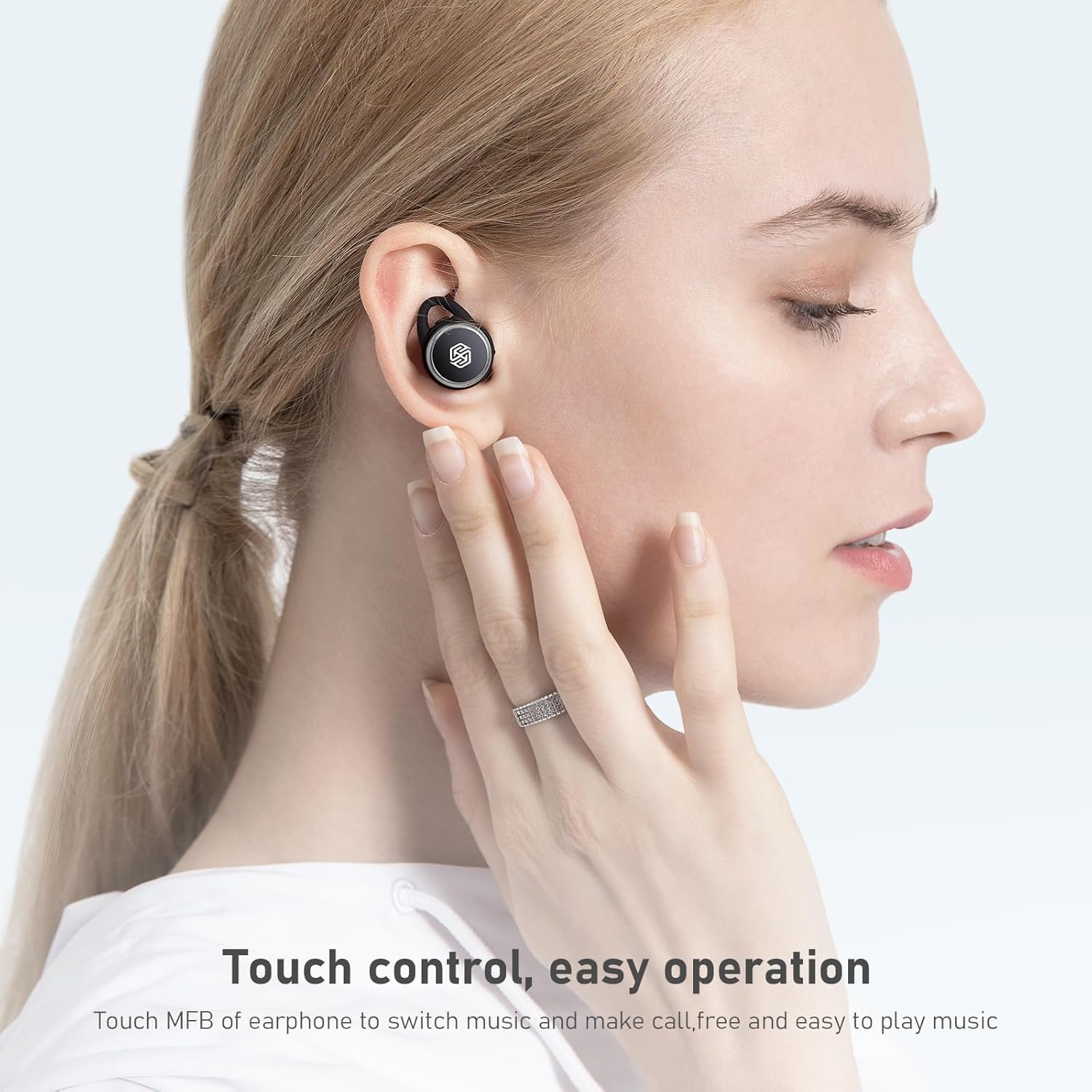 ORANGLES Best Wireless Earbuds Bluetooth With Long Battery Life - detailed closeup view - Image 3 of 4 | great for travel | Texas | Free Shipping ORANGLES