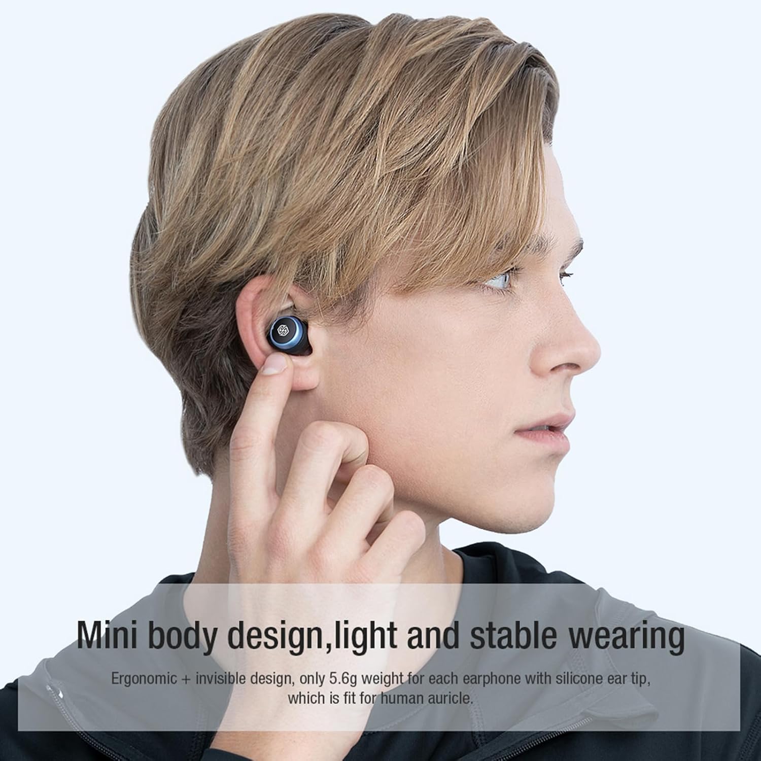 ORANGLES Best Wireless Earbuds Bluetooth With Long Battery Life - angled perspective - Image 4 of 4 | excellent for daily use | New York | Free Shipping ORANGLES