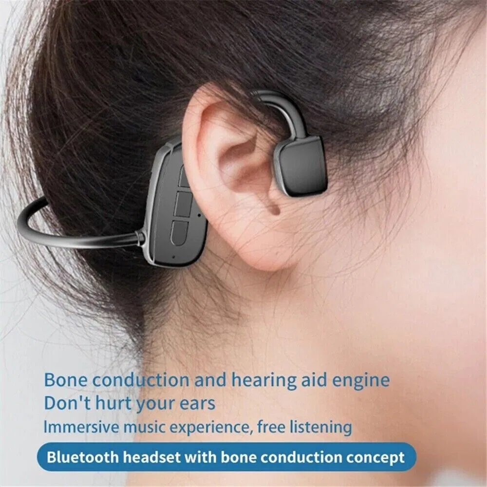 ORANGLES Best Bone Conduction Earbuds Bluetooth 5.1 Wireless Headset Outdoor Sport - detailed closeup view - Image 3 of 3 | great for travel | Texas | Free Shipping ORANGLES