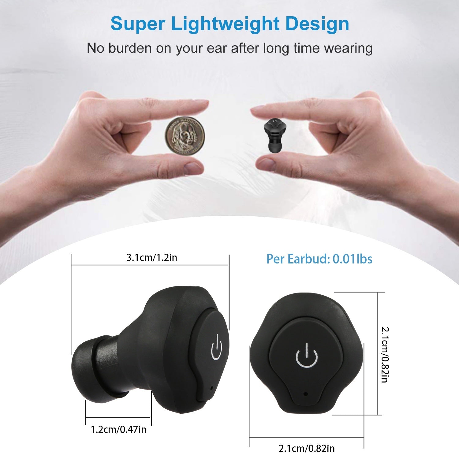 ORANGLES True Wireless Earbuds CSR V4.2 In‑Ear Stereo Headphones IP44 Waterproof Apt‑X TWS Noise Cancelling - elegant presentation - Image 6 of 6 | designed for enthusiasts | Illinois | Free Shipping ORANGLES