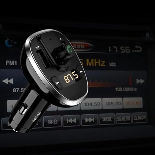 ORANGLES USB C Car Charger Dual Port Bluetooth Handsfree Adapter - high resolution display - Image 2 of 4 | perfect for office | California | Free Shipping ORANGLES