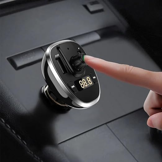 ORANGLES USB C Car Charger Dual Port Bluetooth Handsfree Adapter - angled perspective - Image 4 of 4 | excellent for daily use | New York | Free Shipping ORANGLES