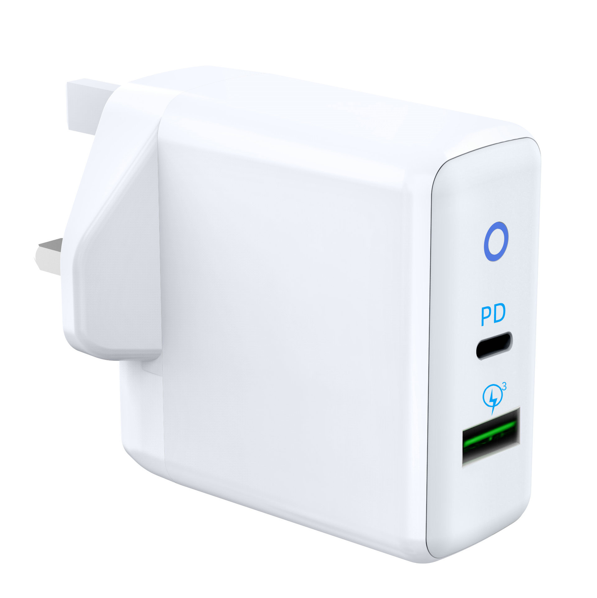ORANGLES Phone Charger Smart 2‑Port USB Fast Charging Adapter - high resolution display - Image 2 of 2 | perfect for office | California | Free Shipping ORANGLES