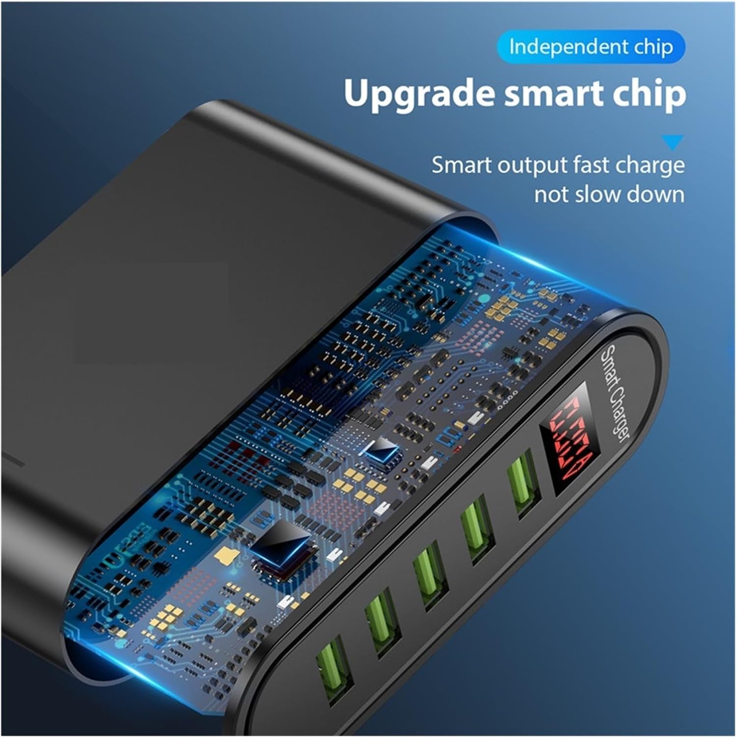 ORANGLES USB Charger Five‑Port Smart Multi‑Device Fast Charging Hub - full product showcase - Image 5 of 6 | suitable for professionals | Florida | Free Shipping ORANGLES