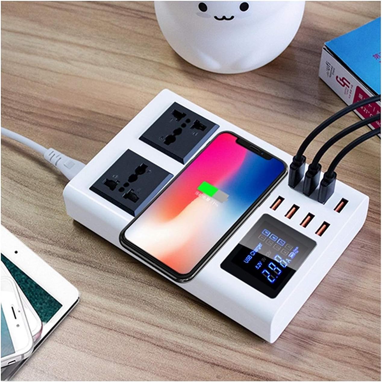 ORANGLES USB Charger Wireless Fast Charging Pad for Mobile Phones - high resolution display - Image 2 of 5 | perfect for office | California | Free Shipping ORANGLES