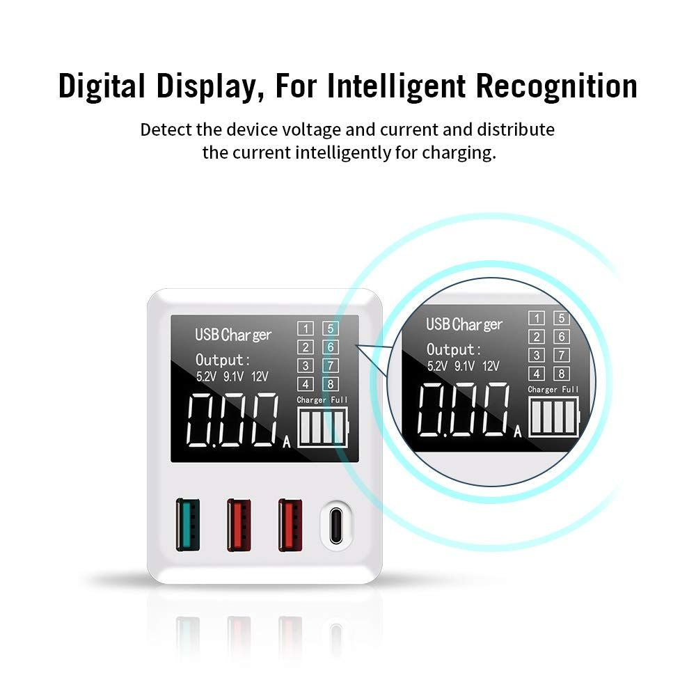 ORANGLES Travel Charger 4‑Port Multi‑Device Fast Charging Head for Portable Convenience - elegant presentation - Image 6 of 6 | designed for enthusiasts | Illinois | Free Shipping ORANGLES