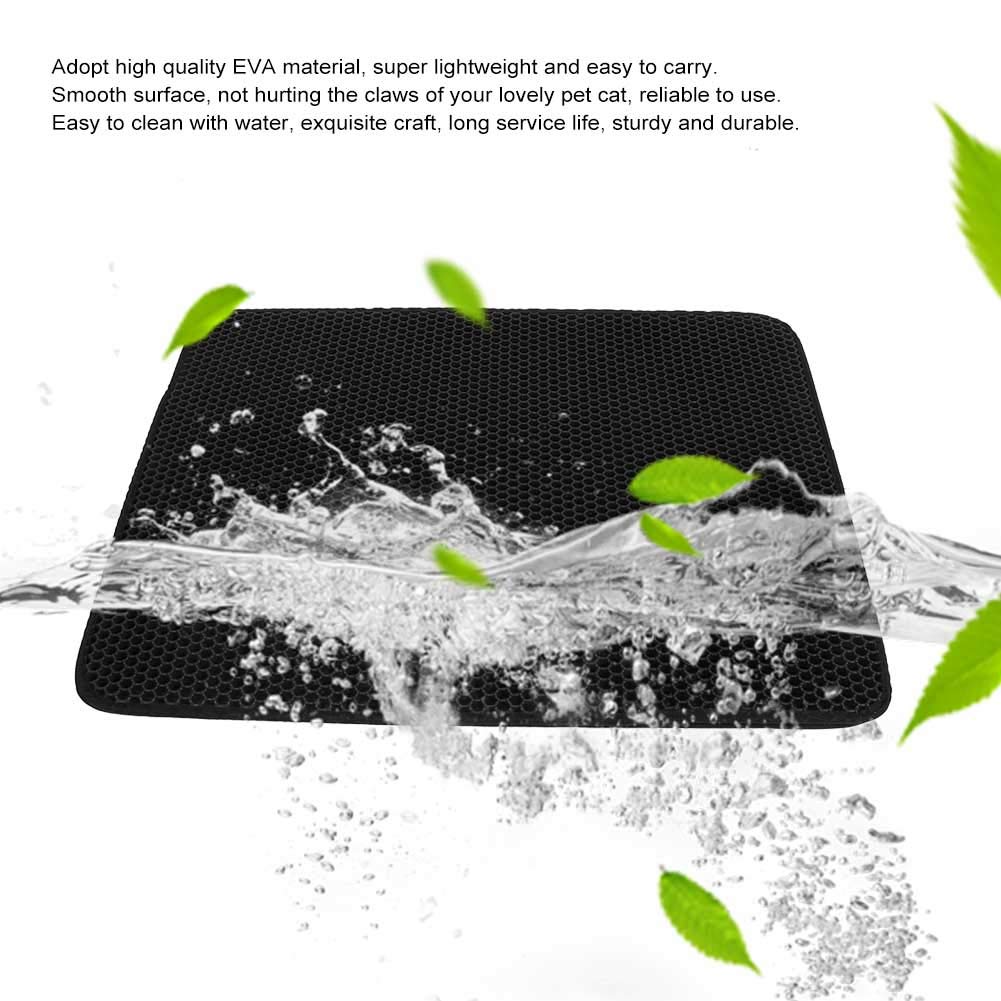 ORANGLES Pet Cat Litter Mat – EVA Double Layer Design - angled perspective - presenting advantages - Image 4 of 4 | fits any environment | Purchase Pet Cat Litter Mat – EVA Double Layer Design Michigan | Free Shipping ORANGLES