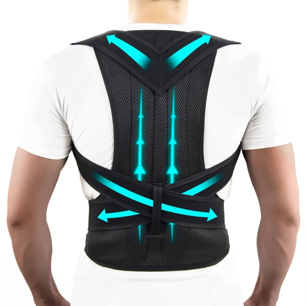 Unisex Back Support Posture Corrector – Shoulder Alignment & Sitting Support Belt