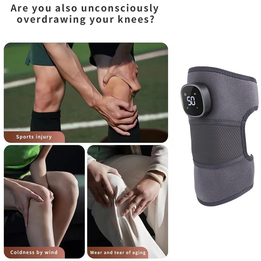 ORANGLES Knee Pads Warm Electric Heating Adjustable Therapy for Pain Relief and Comfort - detailed closeup view - Image 3 of 4 | great for travel | Texas | Free Shipping ORANGLES