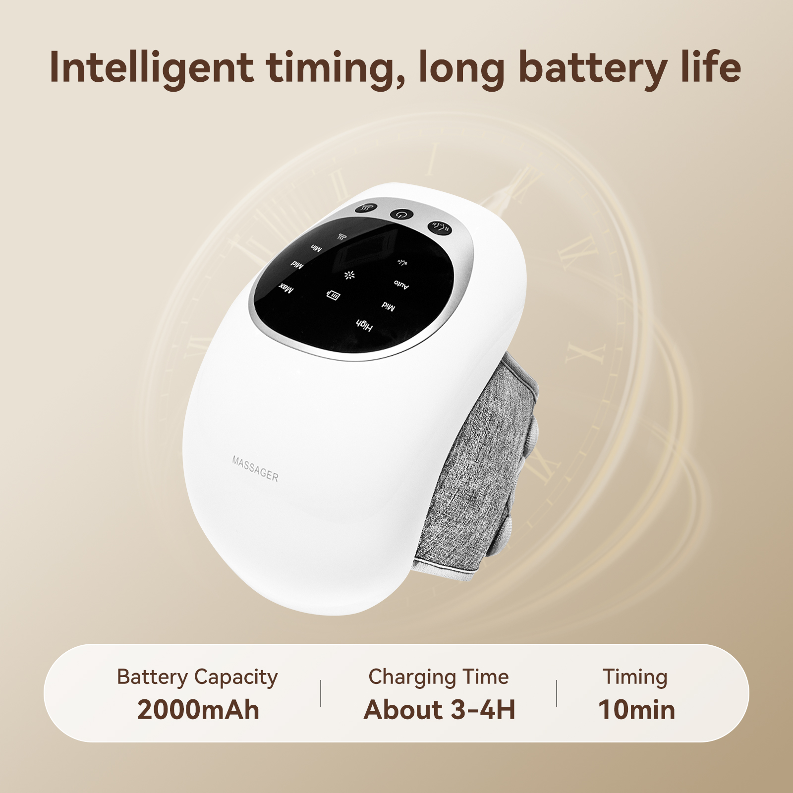ORANGLES Knee Massager Wireless LED Heat and Vibration Therapy for Pain Relief and Joint Support - high resolution display - Image 2 of 6 | perfect for office | California | Free Shipping ORANGLES