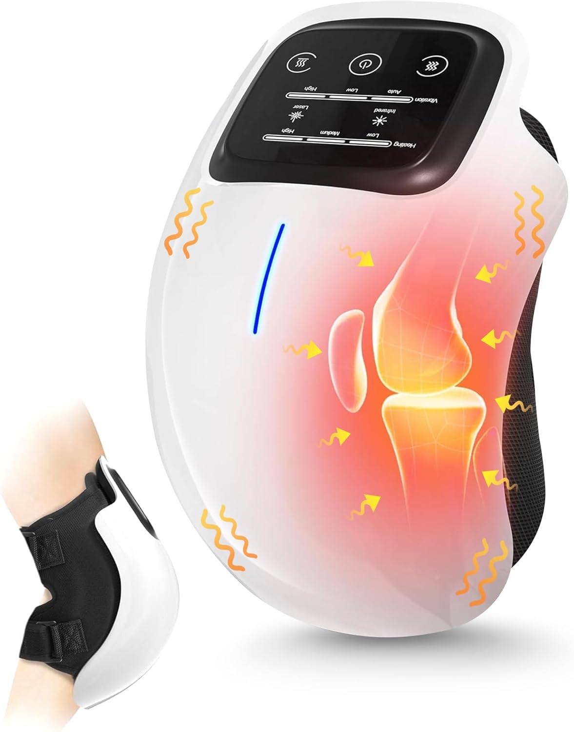 ORANGLES Knee Massager Intelligent Electric Kneading, Heating, Infrared, and Vibration Therapy (Rechargeable) - high resolution display - Image 2 of 6 | perfect for office | California | Free Shipping ORANGLES