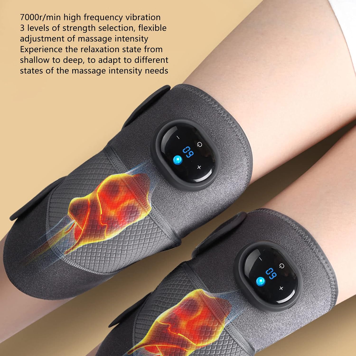 ORANGLES Best Knee Massager Household Electric Heating Knee Pads for Warm Therapy, Pain Relief, and Comfort - high resolution display - Image 2 of 6 | perfect for office | California | Free Shipping ORANGLES