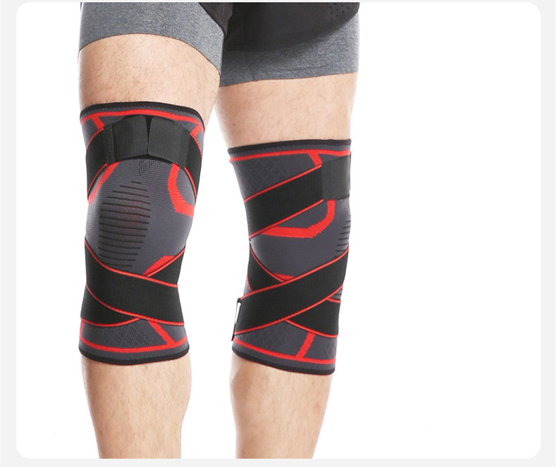 ORANGLES Knee Pads Outdoor Sports Compression with Horoscope Cross Strap Support - angled perspective - Image 4 of 4 | excellent for daily use | New York | Free Shipping ORANGLES