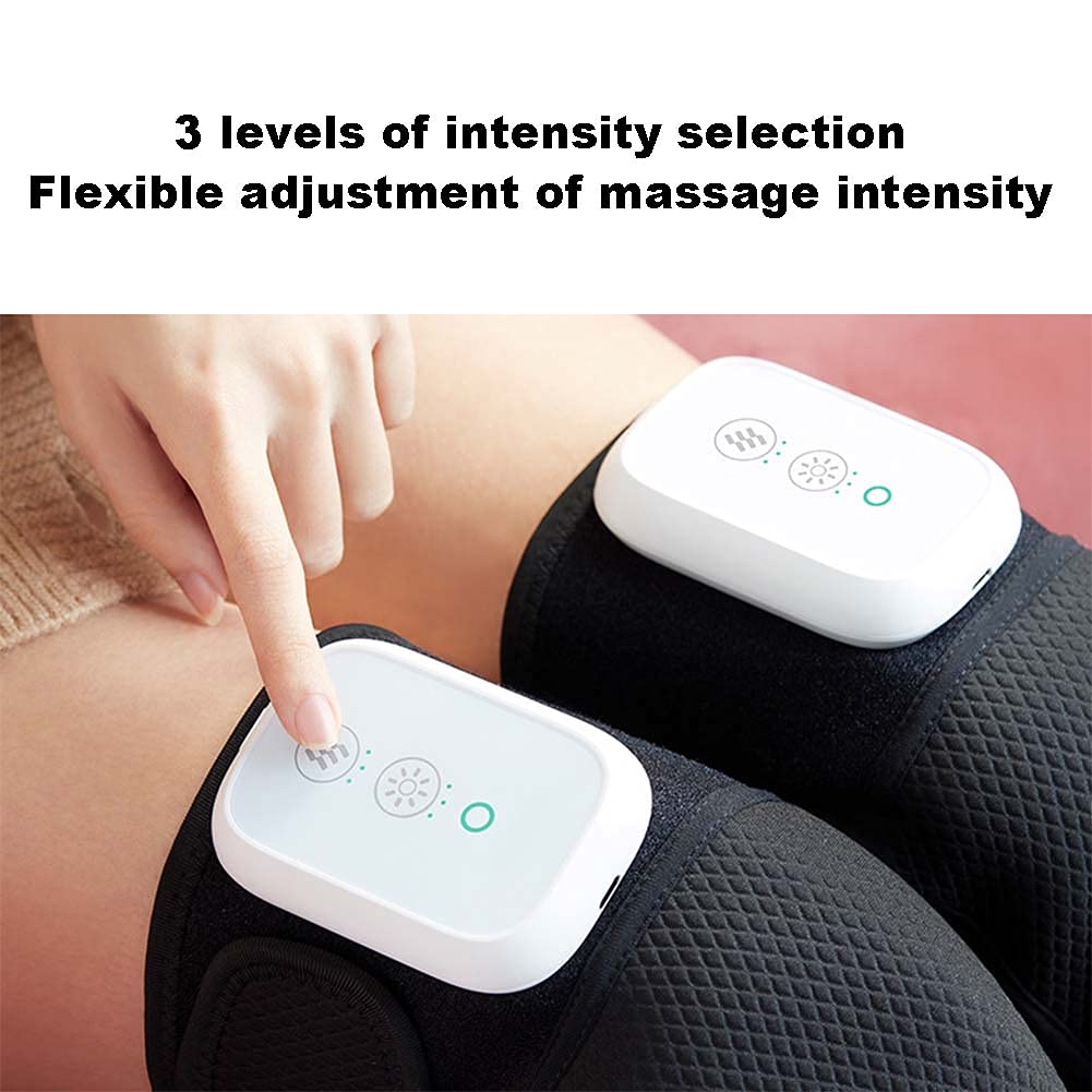 ORANGLES Knee Massager Rechargeable Heated Physiotherapy Device for Pain Relief and Cold Legs Support - angled perspective - Image 4 of 5 | excellent for daily use | New York | Free Shipping ORANGLES