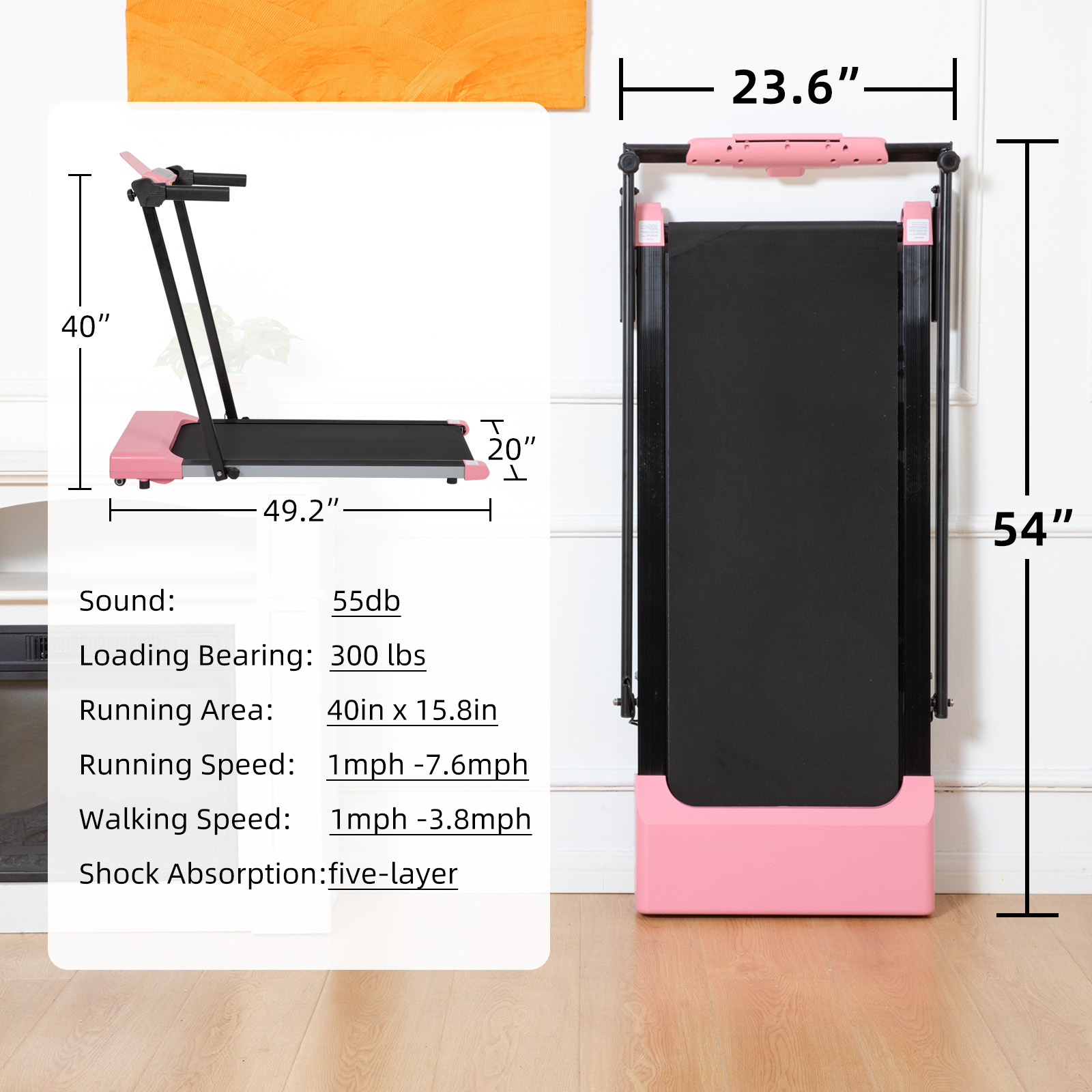 ORANGLES Best Treadmill for Home LED Display Walking and Running Machines - elegant presentation - Image 6 of 6 | designed for enthusiasts | Illinois | Free Shipping ORANGLES