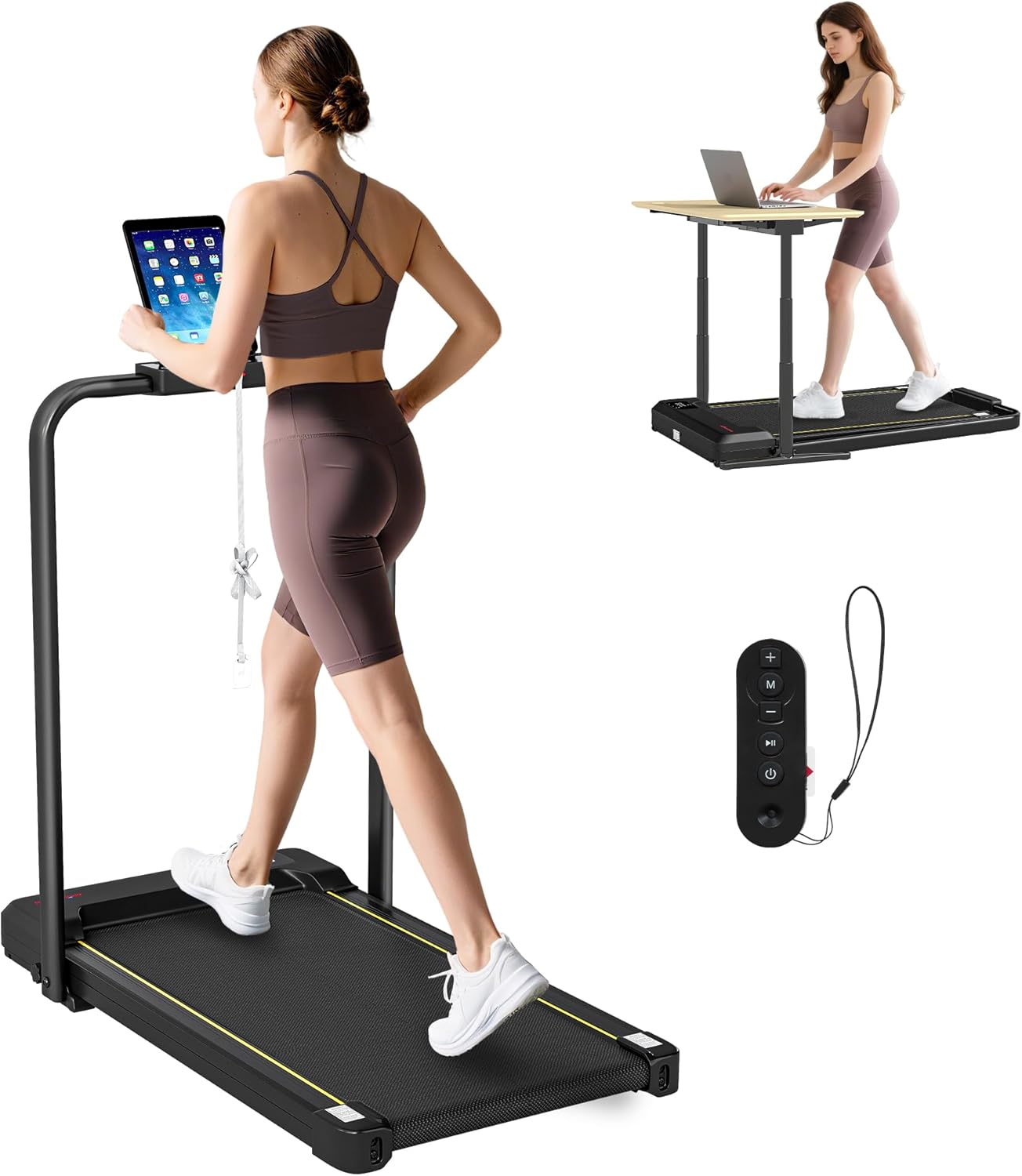 ORANGLES Foldable Treadmill Walking Pad Under Desk Running Machine with LED and Remote - modern aesthetic - demonstrating quality - Image 1575 of 10 | created for all | Latest Foldable Treadmill Walking Pad Under Desk Running Machine with LED and Remote United States | Free Shipping ORANGLES