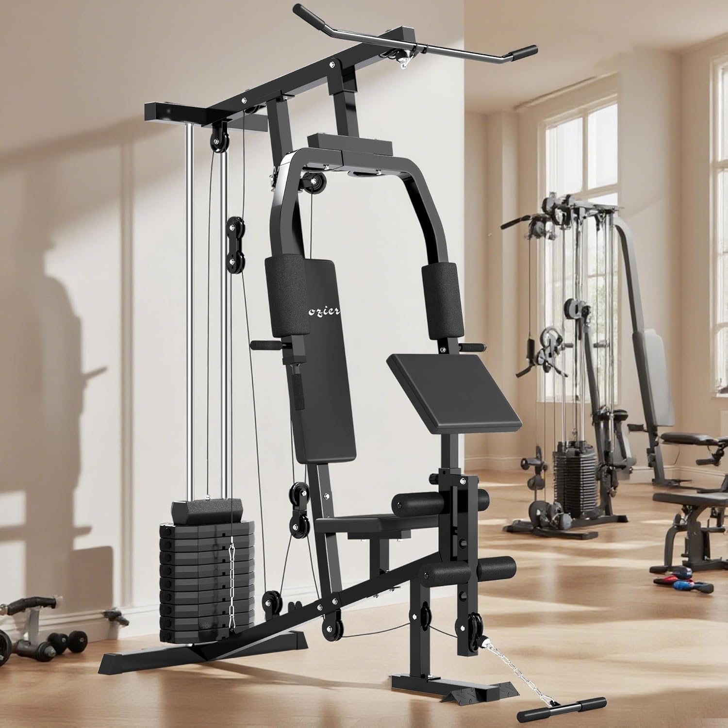 ORANGLES Home Gym System Multifunction 99Lbs Weight Stack Full Body Workout Station - full product showcase - Image 5 of 5 | suitable for professionals | Florida | Free Shipping ORANGLES