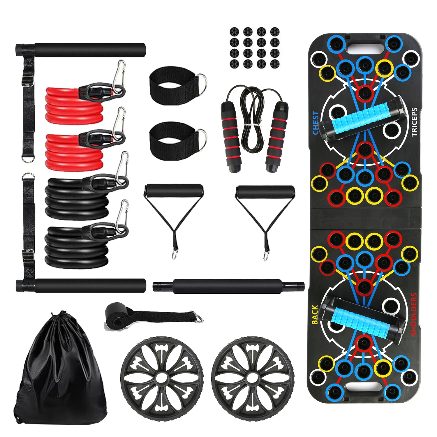 ORANGLES Foldable Push Up Board 15‑in‑1 Multifunctional Home Gym Strength Training Kit - elegant presentation - Image 882 of 10 | designed for enthusiasts | Nevada | Free Shipping ORANGLES
