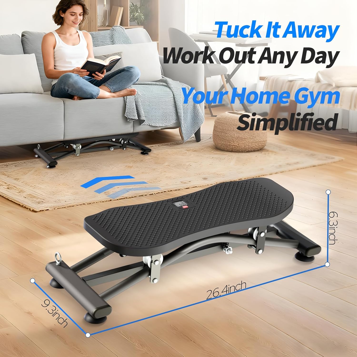 ORANGLES Ski Machines Fitness Sliding Indoor Ski Simulator with Resistance Bands - full product showcase - Image 5 of 6 | suitable for professionals | Florida | Free Shipping ORANGLES