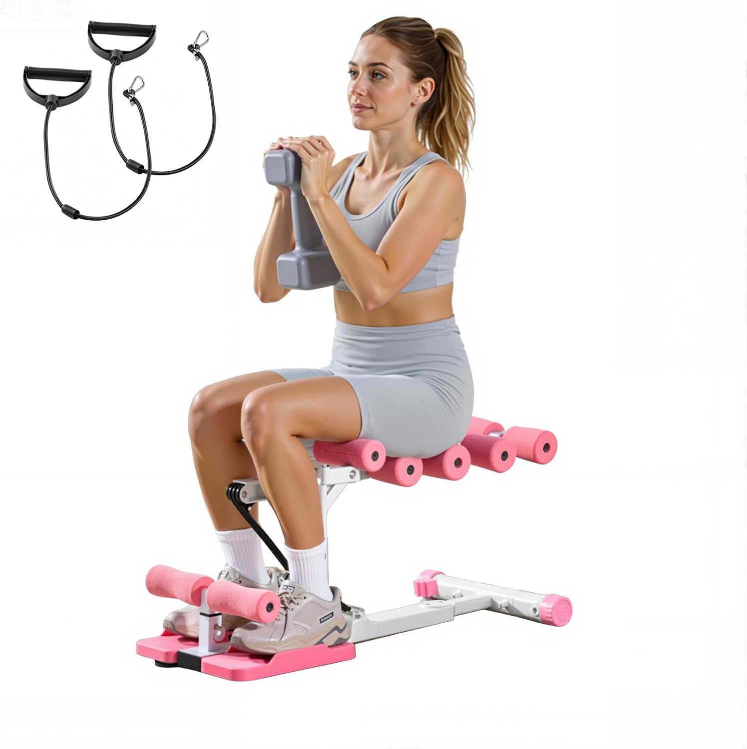 ORANGLES Squat Machine Deep Glute Trainer with Resistance Bands for Home Gym - sleek design view - revealing details - Image 1786 of 10 | suitable for professionals | Discount on Squat Machine Deep Glute Trainer with Resistance Bands for Home Gym Louisiana | Free Shipping ORANGLES