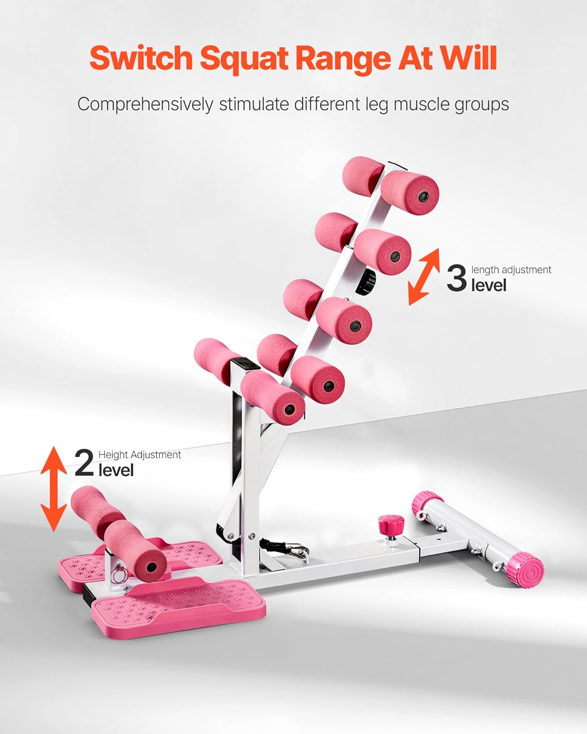 ORANGLES Squat Machine Deep Glute Trainer with Resistance Bands for Home Gym - angled perspective - Image 4 of 5 | excellent for daily use | New York | Free Shipping ORANGLES