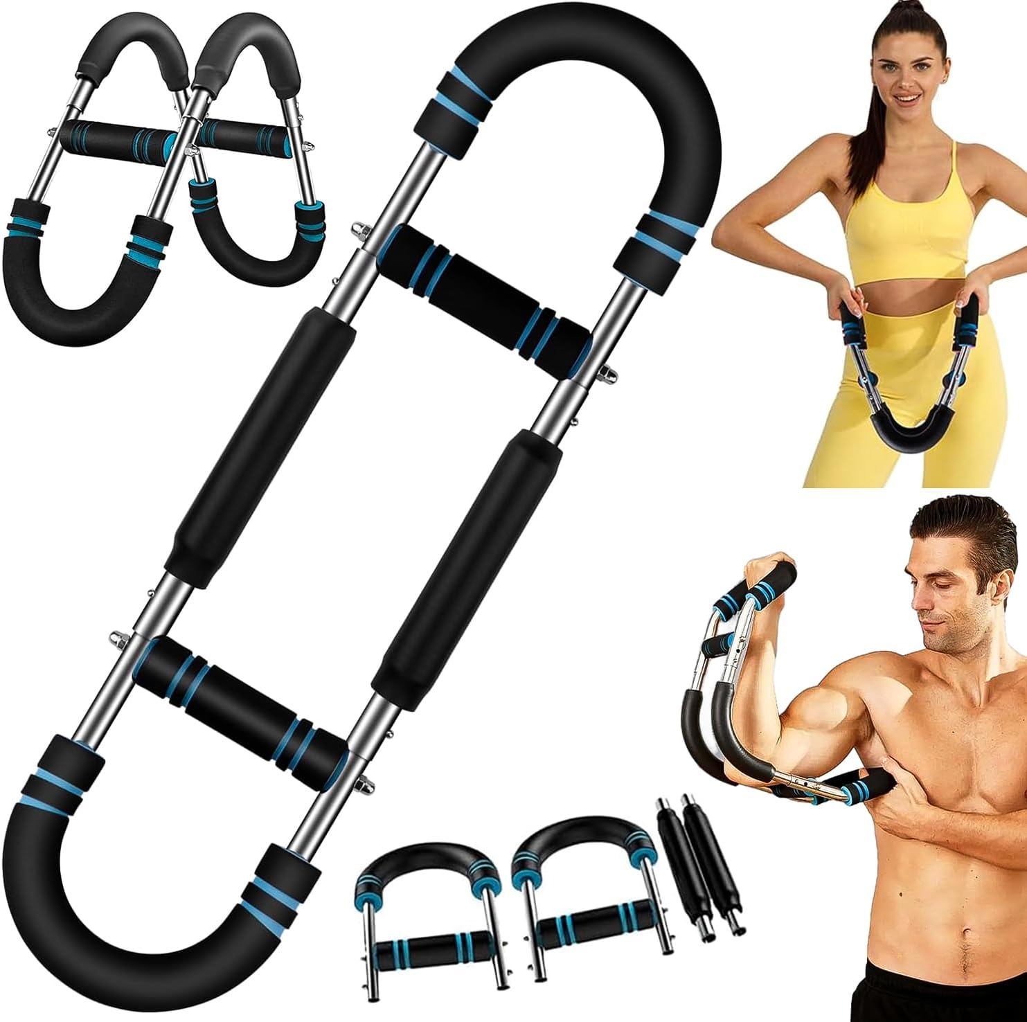 Multi‑Functional U‑Shaped Arm & Chest Strengthener – Adjustable Forearm Trainer for Home Gym