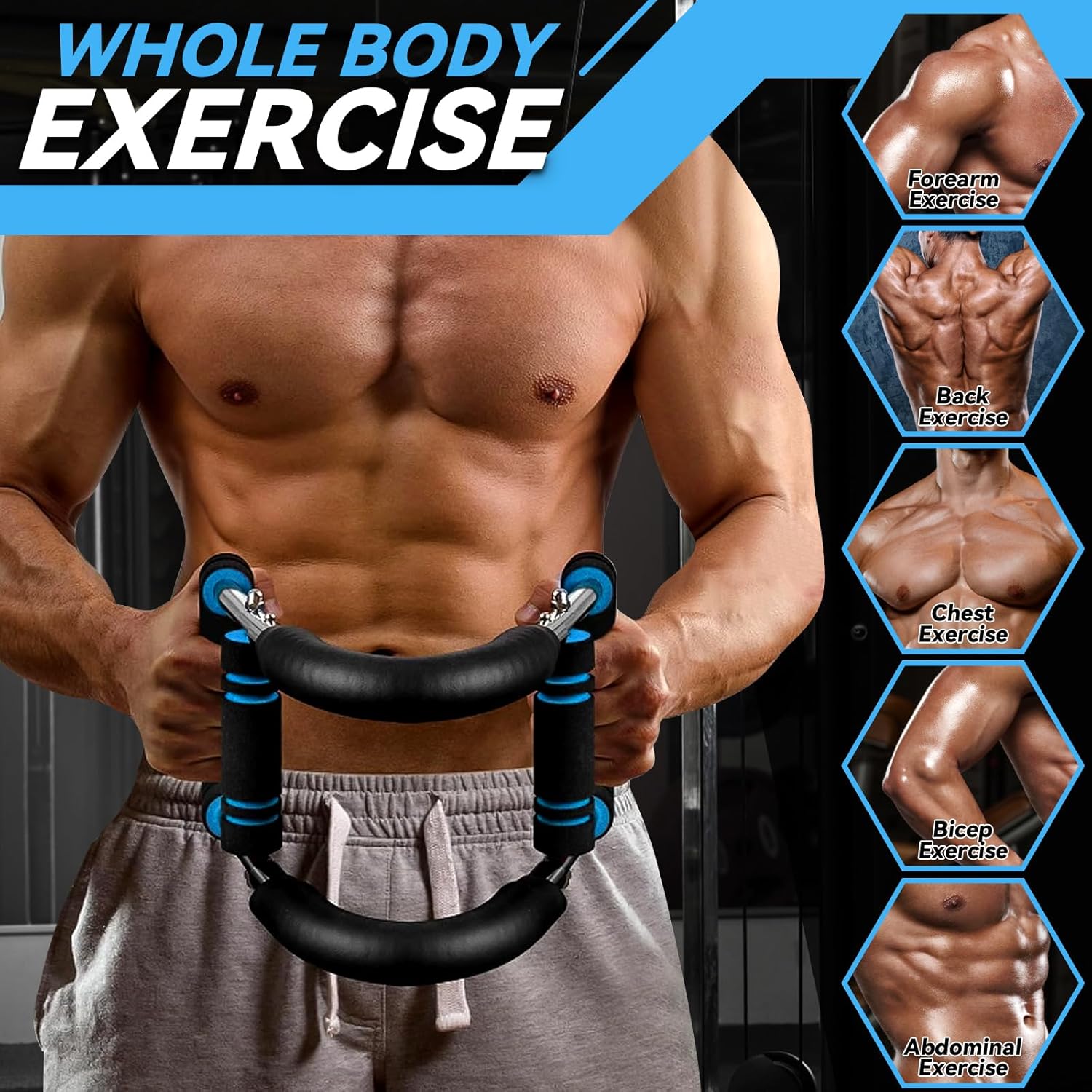 ORANGLES Multi‑Functional U‑Shaped Arm & Chest Strengthener – Adjustable Forearm Trainer for Home Gym - high resolution display - exposing craftsmanship - Image 2 of 5 | built for everyone | Multi‑Functional U‑Shaped Arm & Chest Strengthener – Adjustable Forearm Trainer for Home Gym for sale Georgia | Free Shipping ORANGLES