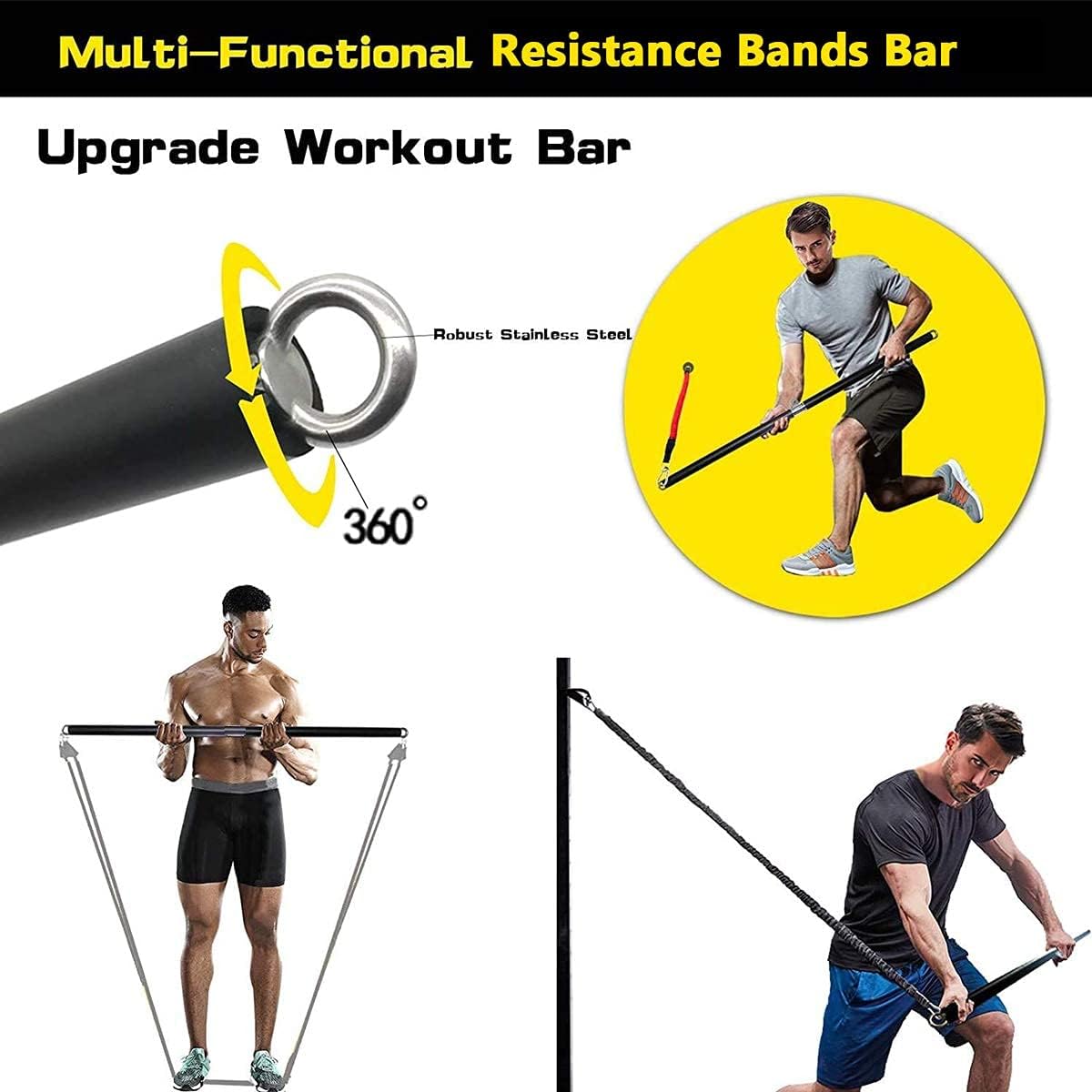 ORANGLES Gym Accessories for Men Durable Handle Grip Attachments with Bearing Ring - high resolution display - Image 2 of 4 | perfect for office | California | Free Shipping ORANGLES
