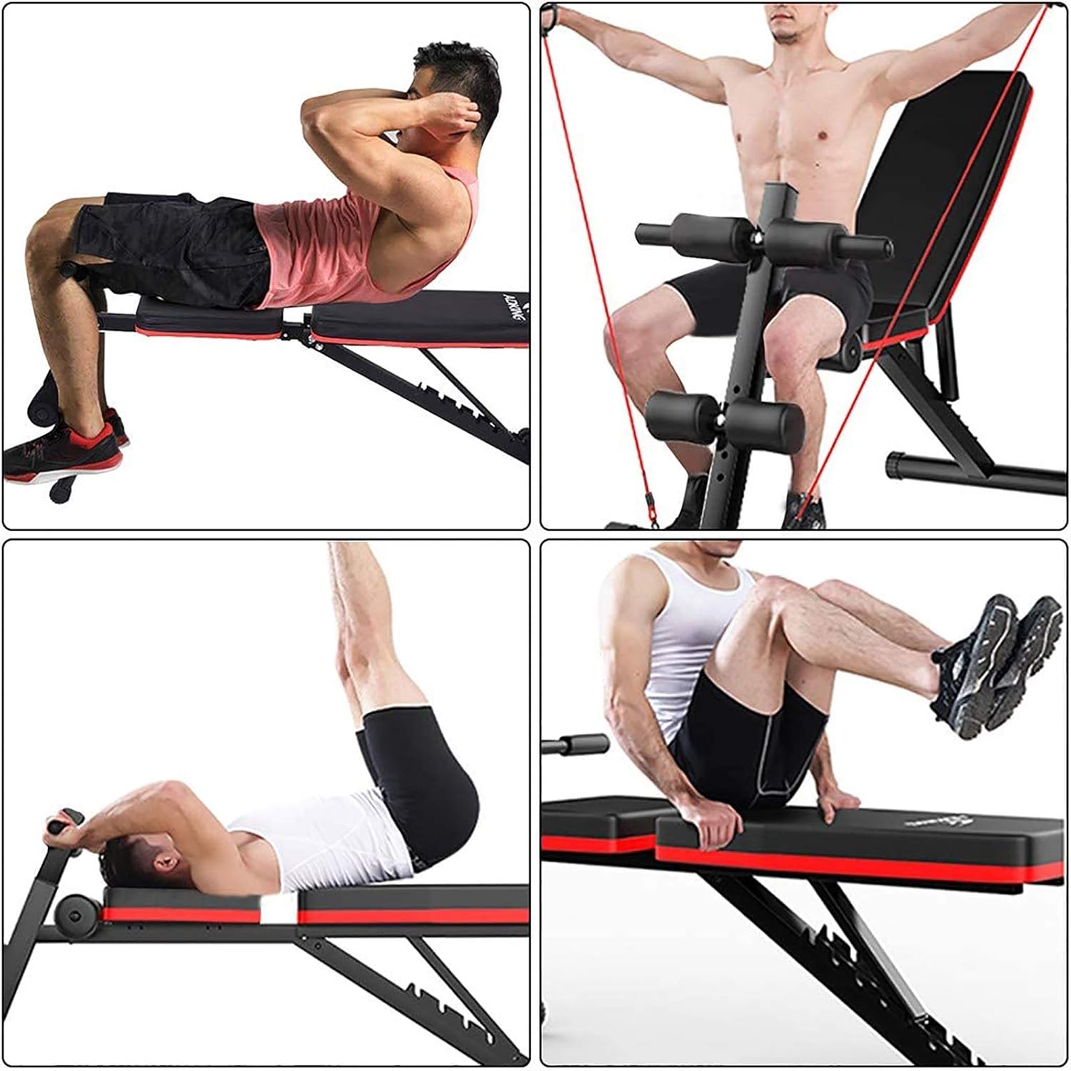 ORANGLES Dumbbell Incline Bench Press Home Fitness Bench for Crunches and Strength Training - angled perspective - Image 4 of 4 | excellent for daily use | New York | Free Shipping ORANGLES
