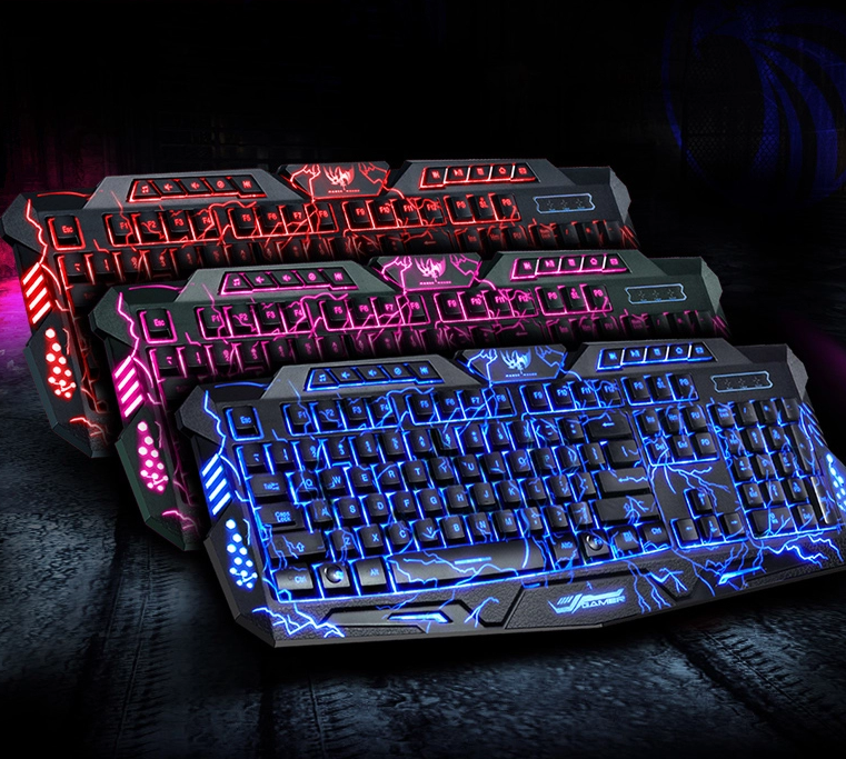 ORANGLES J10 Tricolor Backlight Gaming Keyboard Set – Wired Keyboard & Luminous Mouse - high resolution display - exposing craftsmanship - Image 2 of 4 | built for everyone | J10 Tricolor Backlight Gaming Keyboard Set – Wired Keyboard & Luminous Mouse for sale Georgia | Free Shipping ORANGLES