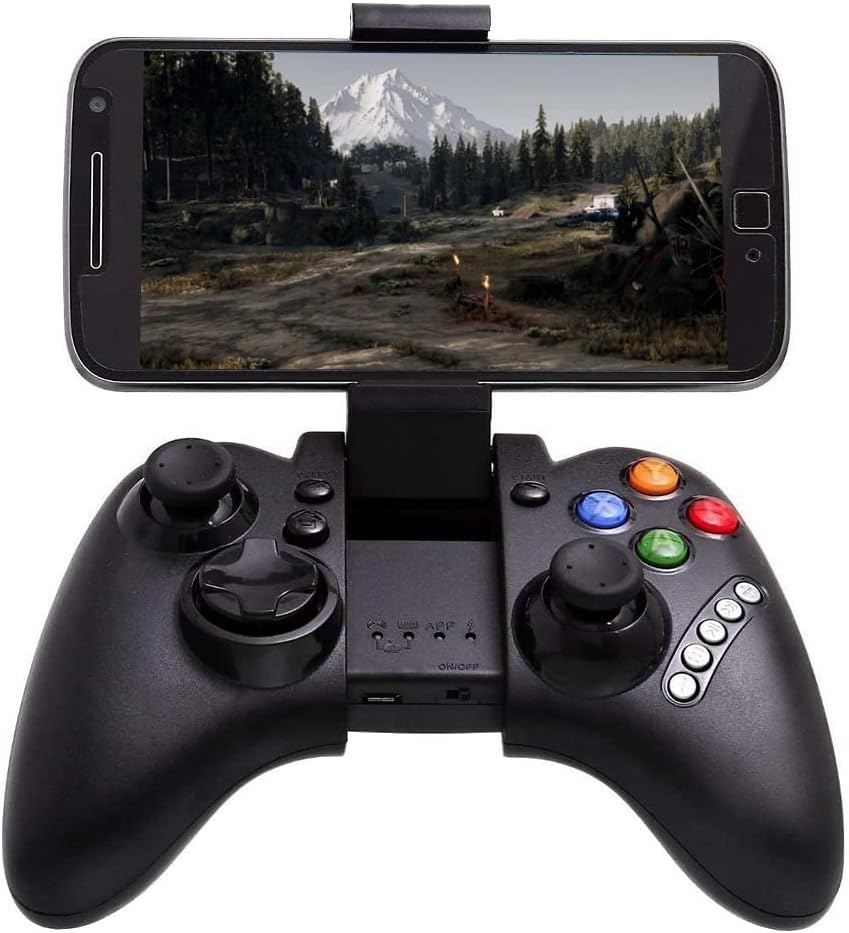 ORANGLES IPEGA PG‑9021 Bluetooth Mobile Game Controller – Apple Compatible Wireless Gaming Pad - angled perspective - presenting advantages - Image 4 of 5 | fits any environment | Purchase IPEGA PG‑9021 Bluetooth Mobile Game Controller – Apple Compatible Wireless Gaming Pad Michigan | Free Shipping ORANGLES
