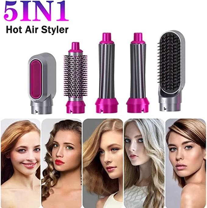 ORANGLES Straightening Comb 5‑in‑1 Tourmaline Ceramic Curling and Hot Air Styling Tool with Constant Temperature - detailed closeup view - Image 3 of 6 | great for travel | Texas | Free Shipping ORANGLES