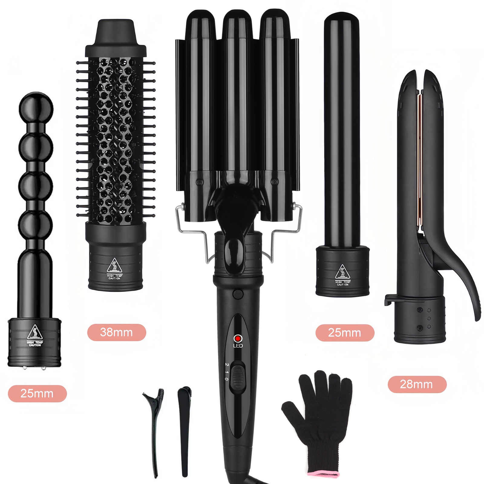 ORANGLES Dyson Hair Straightener 5‑in‑1 Interchangeable Curling Iron Set LED Electric Straightener and Curler - modern aesthetic - demonstrating quality - Image 1515 of 10 | created for all | Latest Dyson Hair Straightener 5‑in‑1 Interchangeable Curling Iron Set LED Electric Straightener and Curler Arkansas | Free Shipping ORANGLES