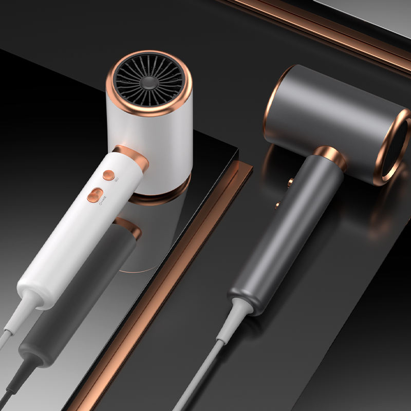 ORANGLES Best Hair Dryer Black Gold High‑Power Blue Ion Technology with High‑Speed Diffuser for Salon Styling - detailed closeup view - Image 3 of 4 | great for travel | Texas | Free Shipping ORANGLES