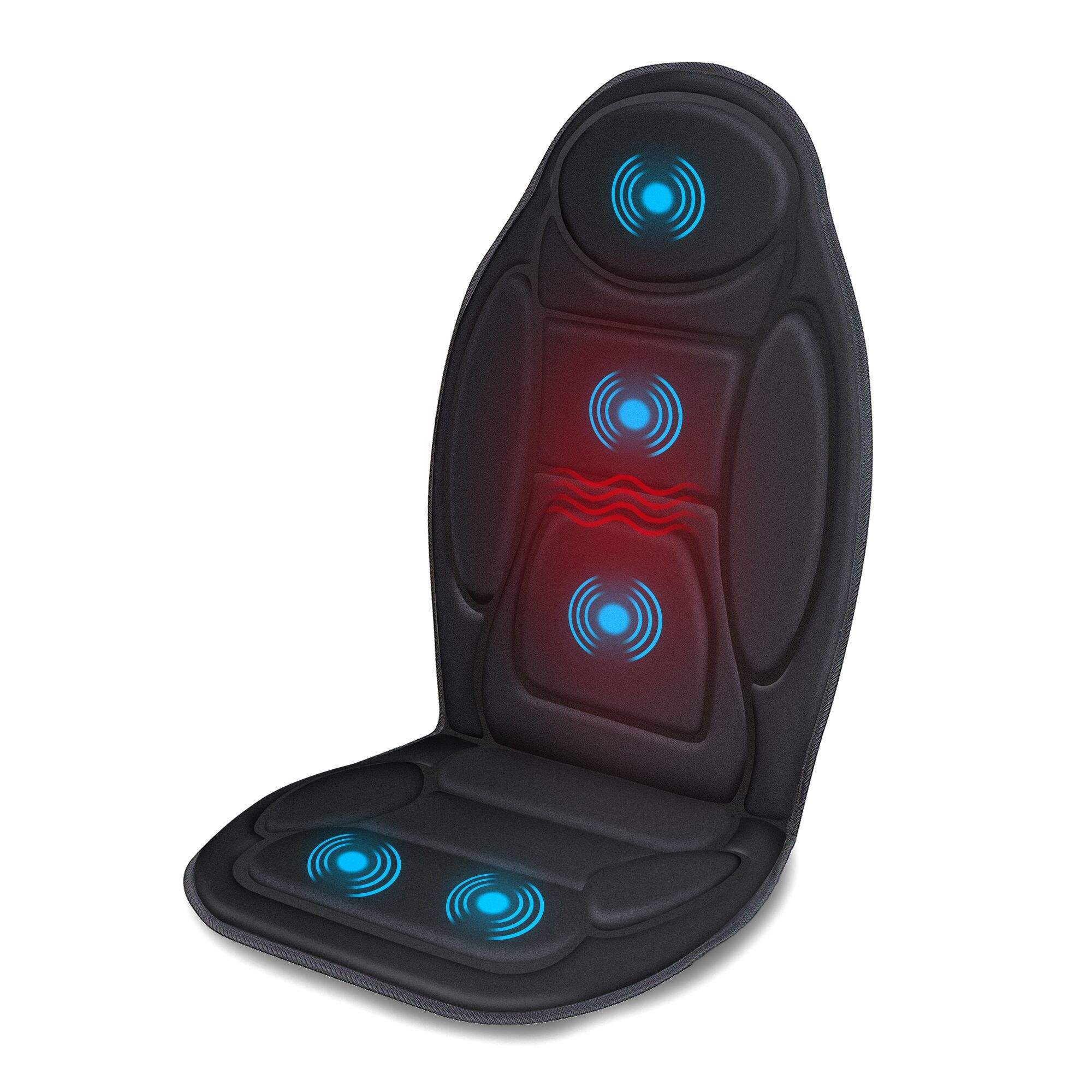 ORANGLES Best Back Massager Phenitech Heated Vibration Cushion with 5 Motors and 5 Modes - high resolution display - Image 2 of 6 | perfect for office | California | Free Shipping ORANGLES