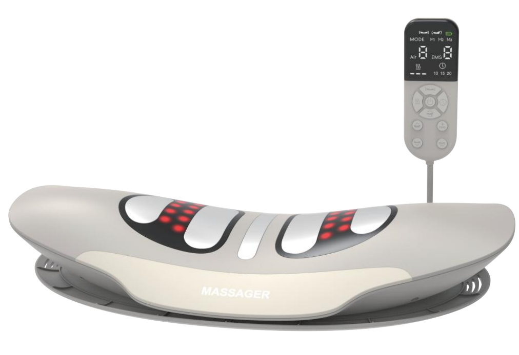 ORANGLES Lumbar Massager Eveekon Electric Heated Intelligent Back and Waist Relief - high resolution display - Image 2 of 6 | perfect for office | California | Free Shipping ORANGLES
