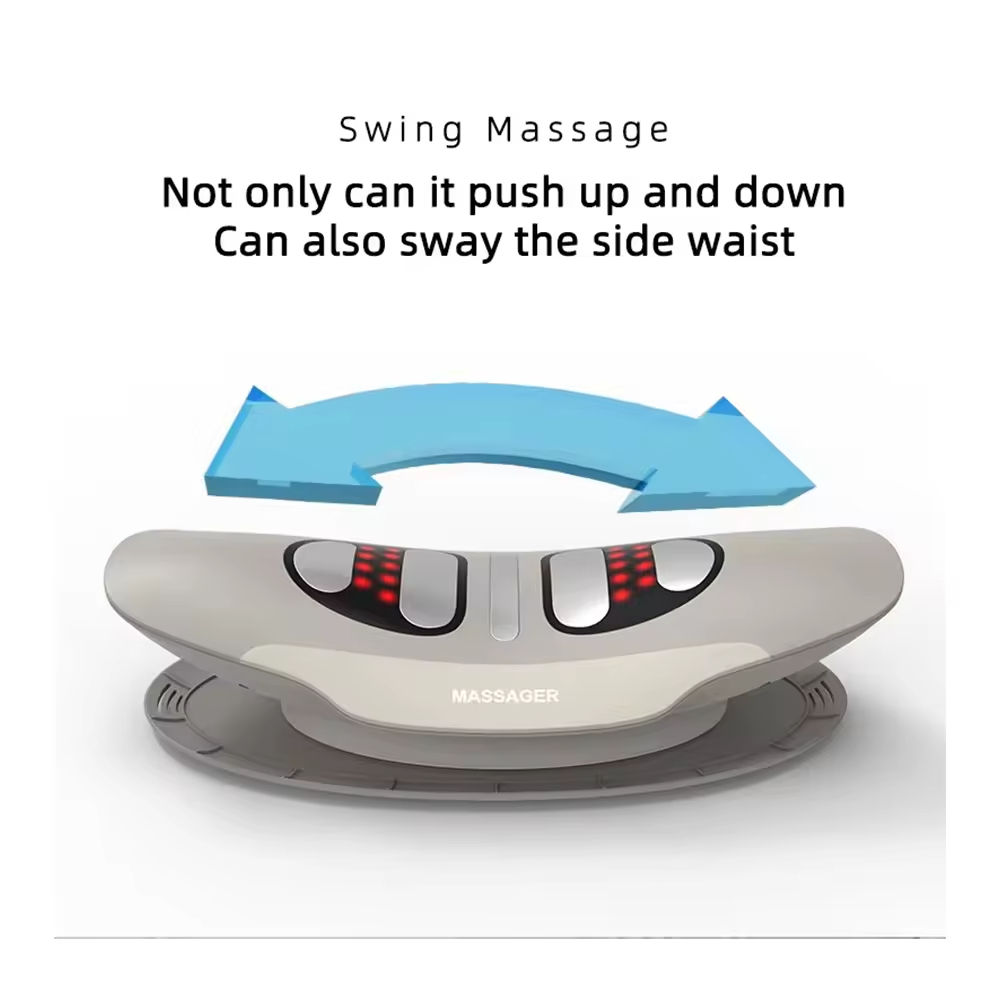 ORANGLES Lumbar Massager Eveekon Electric Heated Intelligent Back and Waist Relief - angled perspective - Image 4 of 6 | excellent for daily use | New York | Free Shipping ORANGLES