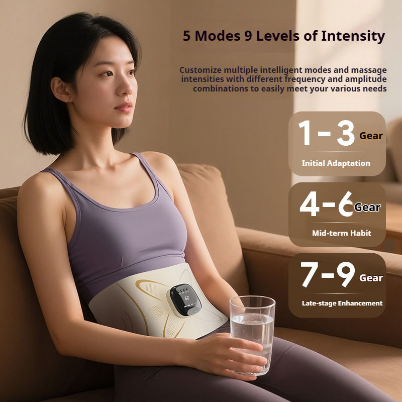ORANGLES Menstrual Belt Eveekon 2025 Smart Graphene Heated Massage USB Back Support - high resolution display - Image 2 of 3 | perfect for office | California | Free Shipping ORANGLES