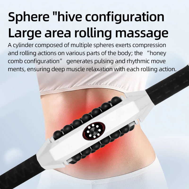 ORANGLES Muscle Roller Physiotherapy Back Leg and Calf Massager Tool - detailed closeup view - Image 3 of 6 | great for travel | Texas | Free Shipping ORANGLES