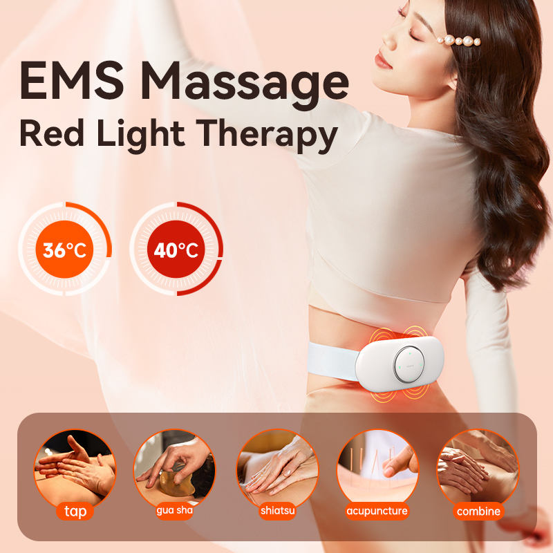 ORANGLES Belt Massager TENS Back Support Lumbar Pain Relief for Men and Women - detailed closeup view - Image 3 of 5 | great for travel | Texas | Free Shipping ORANGLES