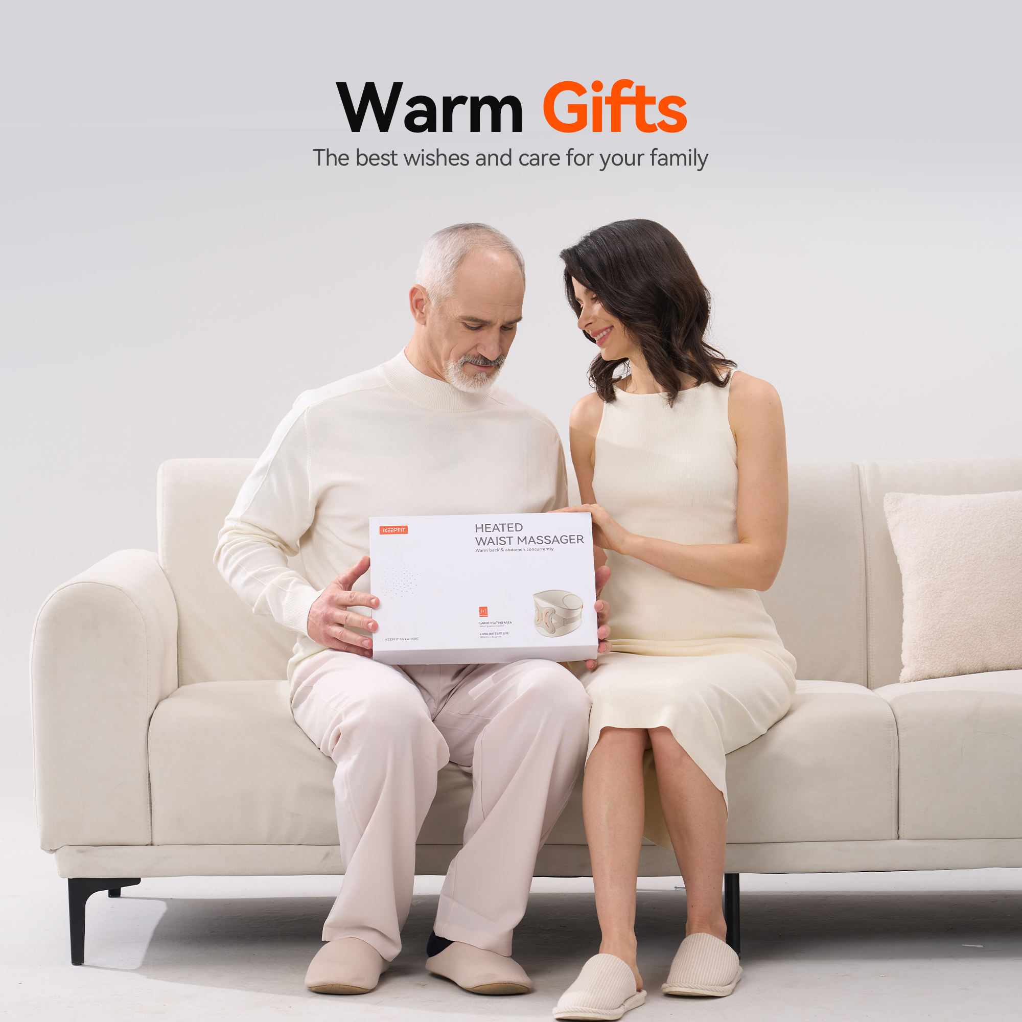 ORANGLES Lumbar Back Support Belt Eveekon 2025 Smart Graphene Heated Waist Massager - detailed closeup view - Image 3 of 6 | great for travel | Texas | Free Shipping ORANGLES