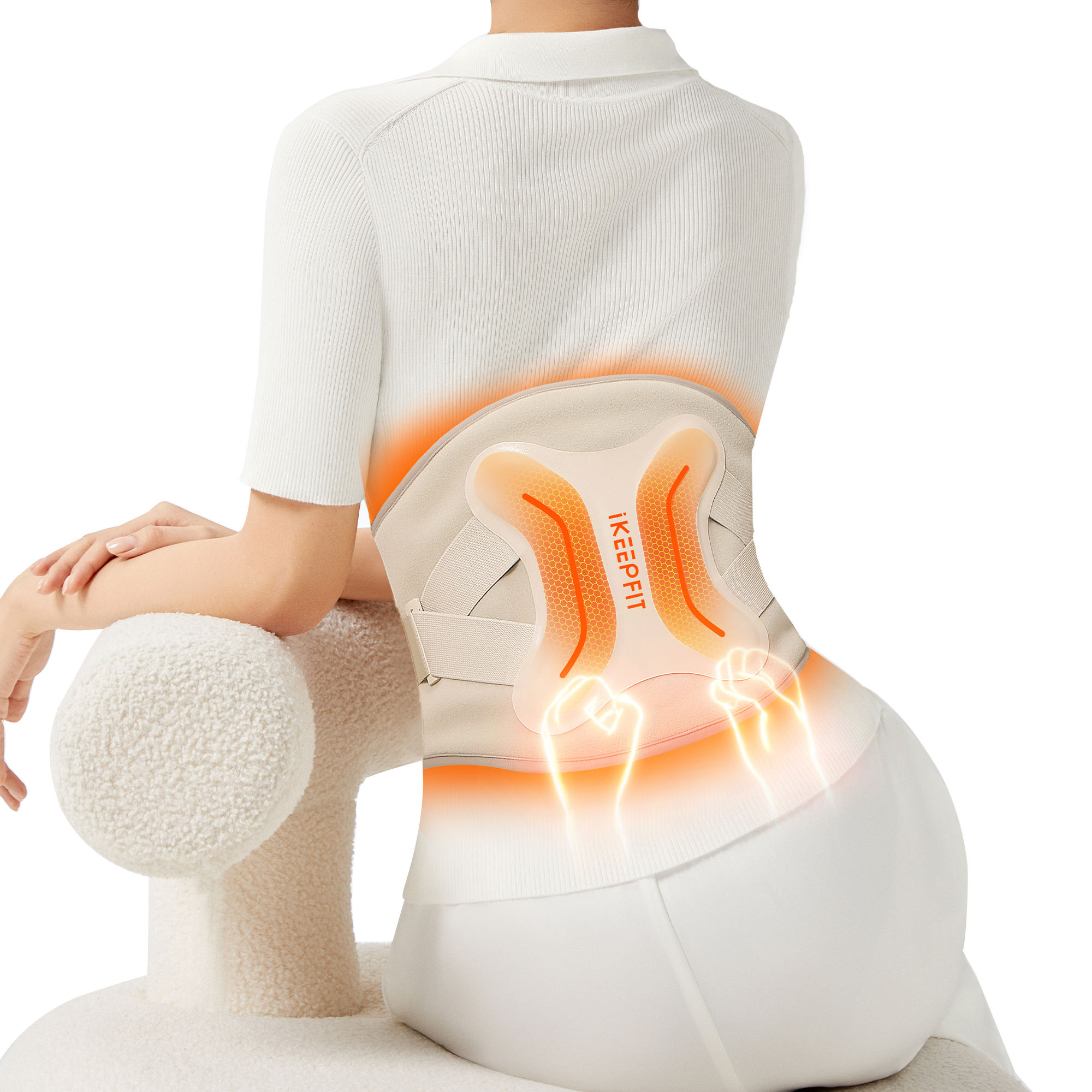 ORANGLES Lumbar Back Support Belt Eveekon 2025 Smart Graphene Heated Waist Massager - elegant presentation - Image 6 of 6 | designed for enthusiasts | Illinois | Free Shipping ORANGLES