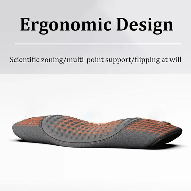 ORANGLES Massage Cushion Heated Lumbar Waist Pillow Electric Back and Bed Relief Device - detailed closeup view - Image 3 of 5 | great for travel | Texas | Free Shipping ORANGLES