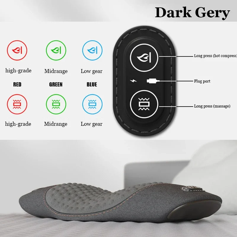 ORANGLES Massage Cushion Heated Lumbar Waist Pillow Electric Back and Bed Relief Device - angled perspective - Image 4 of 5 | excellent for daily use | New York | Free Shipping ORANGLES