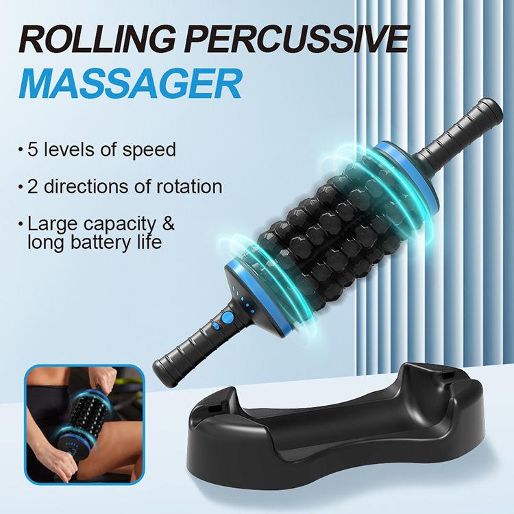 ORANGLES Percussive Massager Wireless 5 Speed Device for Neck Back Legs and Shoulder Relief - angled perspective - Image 4 of 6 | excellent for daily use | New York | Free Shipping ORANGLES